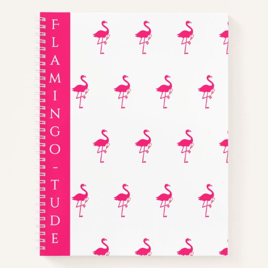 Flocking Fabulous Flamingos ノートブック (正面)