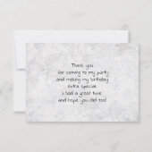 Flocking Fabulous Pun w/ Pink Flamingo Thank サンキューカード (裏面)