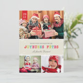 Flocons de Neige Brillants Carte de Noël シーズンカード (スタンド正面)