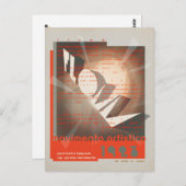 FLommの職人への移動 ポストカード (正面/裏面)