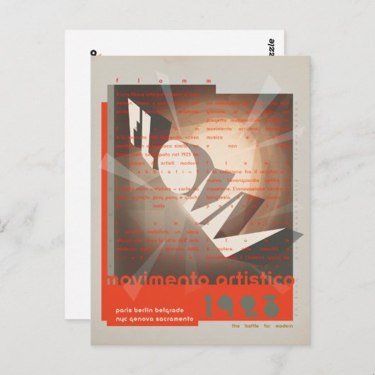 FLommの職人への移動 ポストカード (正面/裏面)