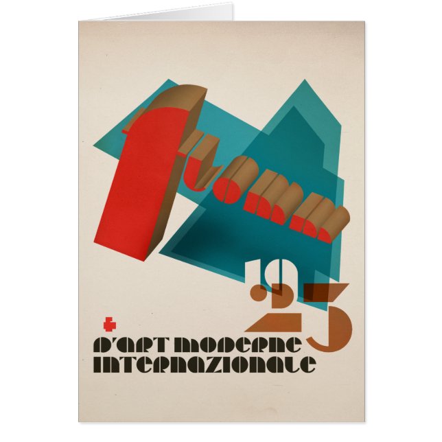 FLomm 1923年のD'ArtモダンなInternazionale (正面)