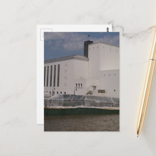 floodwaters in Burlington, Iowa ポストカード (正面/裏面インサイチュ)