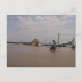 floodwaters in Burlington, Iowa 2019 ポストカード (正面)