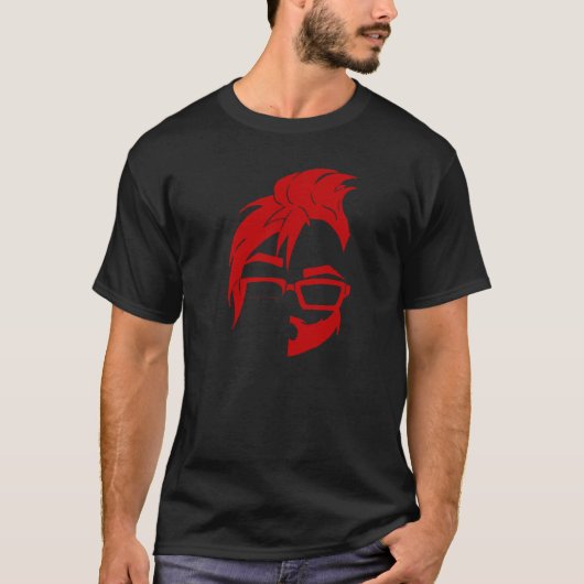 Floofの分隊のロゴのティー(赤いアイコン) Tシャツ (正面)