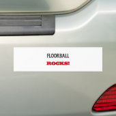 Floorballの石 バンパーステッカー (車上)
