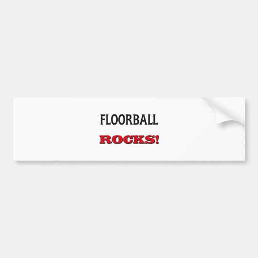 Floorballの石 バンパーステッカー (正面)