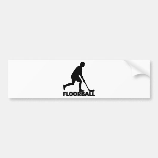 Floorball バンパーステッカー (正面)