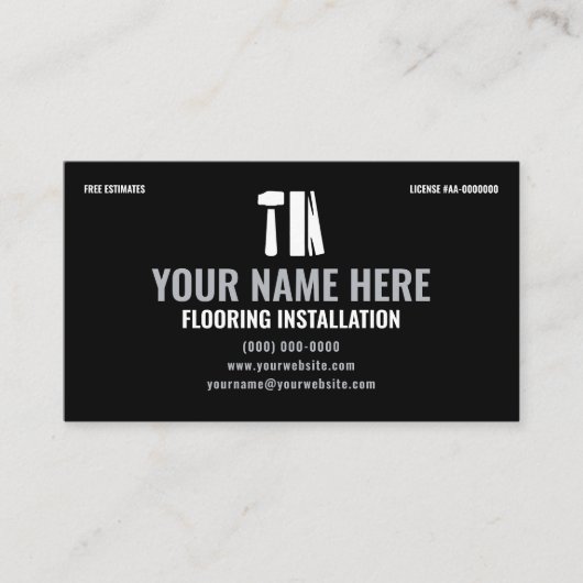 Flooring Installation Luxury Hardwood Specialist 名刺 (正面)