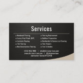 Flooring Installation Metallic 名刺 (裏面)