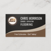 Flooring Installation Metallic 名刺 (正面)