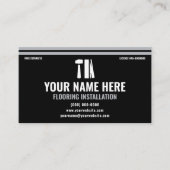 Flooring Installation Professional Black & Silver 名刺 (正面)