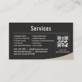 Flooring Installation QR Code 名刺 (裏面)