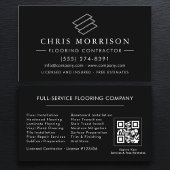 Flooring Installation Service QR Code 名刺