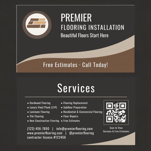 Flooring QR Code Professional  名刺