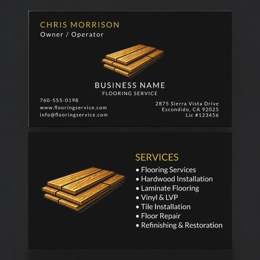 Flooring Service Professional 名刺