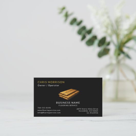 Flooring Service Professional 名刺 (スタンド正面)