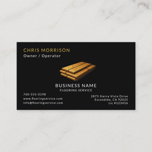 Flooring Service Professional 名刺 (正面)