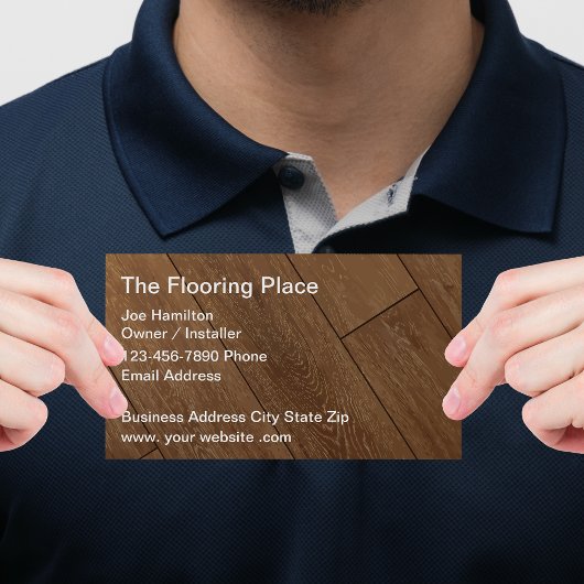 Flooring Servicesビジネスプロファイルカード 名刺