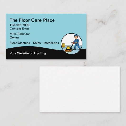 Flooring Services Business Cards 名刺 (正面/裏面)