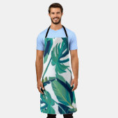 Floors sheets tropical nature エプロン (着用した状態)