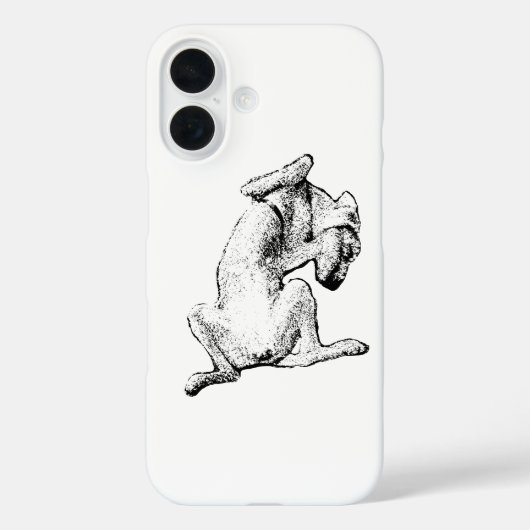 Flopped & Fabulous – Dog Line Art Phone Case Case-Mate iPhoneケース (裏面)