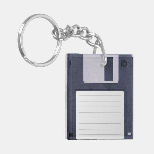 Floppy Disk キーホルダー (正面左)