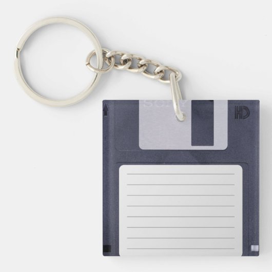 Floppy Disk キーホルダー (正面)