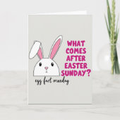 Floppy Ear Funny Bunny Card カード (正面)