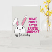 Floppy Ear Funny Bunny Card カード (黄色い花)