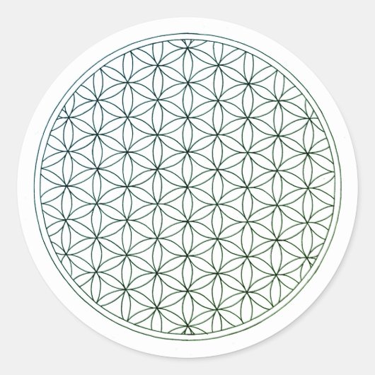 Flor de la Vida Calca ラウンドシール (正面)