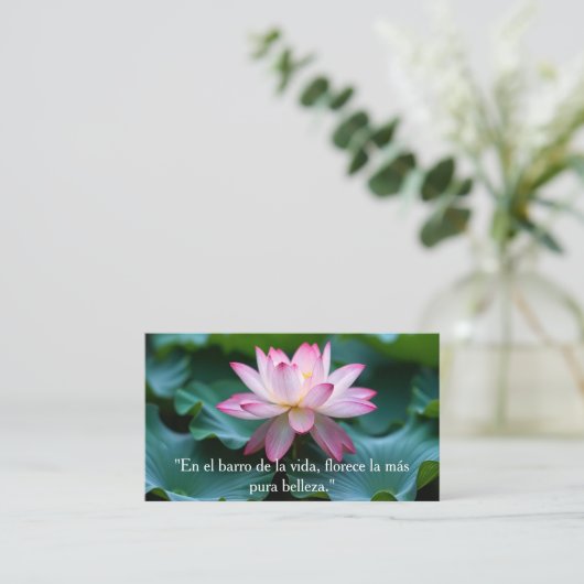 Flor de Loto Rosada Elegante 名刺 (スタンド正面)