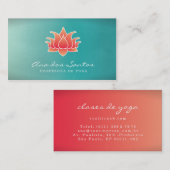 Flor de Loto Tarjetas de Visita 名刺 (正面/裏面)