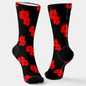 Flor del Encanto ブラック ソックス (傾斜あり)