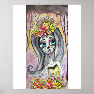 Flor, Dia de los Muertosポスター ポスター