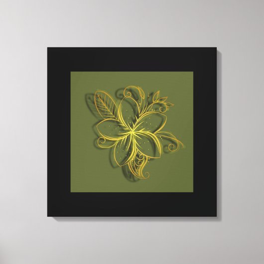 Flor Dourada キャンバスプリント (正面)