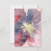 Flor Ever結婚の2食選択RSVPカード 出欠カード (裏面)