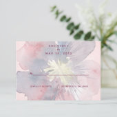 Flor Ever 結婚's No Meal Choice RSVPカード (スタンド正面)