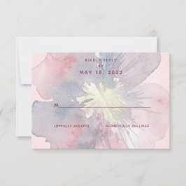 Flor Ever 結婚's No Meal Choice RSVPカード