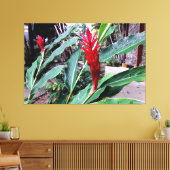 flor vermelha キャンバスプリント (インサイチュ (リビング))