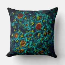 Flor virtual em azul gradiente, estillhasada