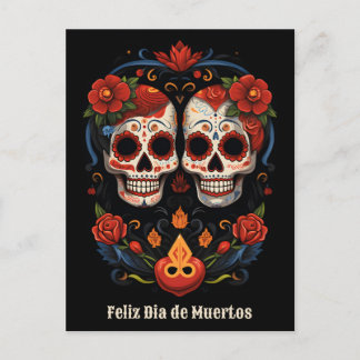 🌹 Flor y Calavera: Dia de Muertos 🌹 ポストカード