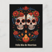 🌹 Flor y Calavera: Dia de Muertos 🌹 ポストカード (正面)