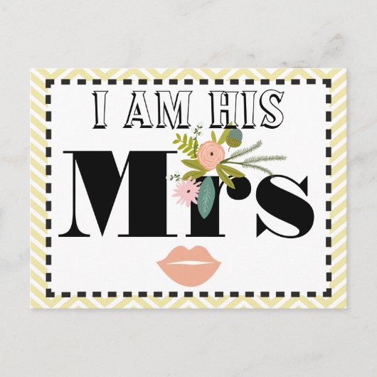 floraとfauna 私は彼の妻なのよ ポストカード (正面)