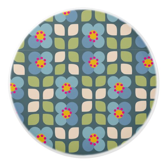 FLORA赤面-フローラセラミックノブ セラミックノブ (正面)