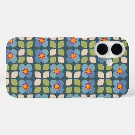 FLORA赤面 – ボタニカルiPhoneケース Case-Mate iPhoneケース (裏面 (横))