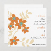 Flora – 日付カードを保存 セーブザデート (正面/裏面)