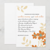 Flora - 結婚式招待状 招待状 (正面/裏面)