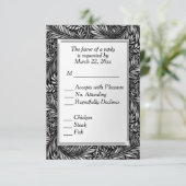 Flora and Faulones白黒メニュー選択 出欠カード (スタンド正面)