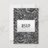 Flora and Faulones白黒メニュー選択 出欠カード (裏面)